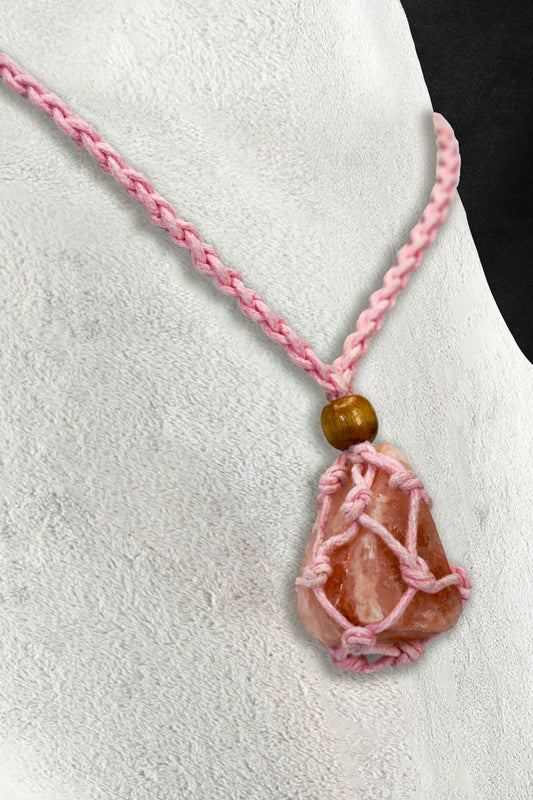 Salt Crystal Pendants Boho Chick with 25-30 inch adjustable Necklace