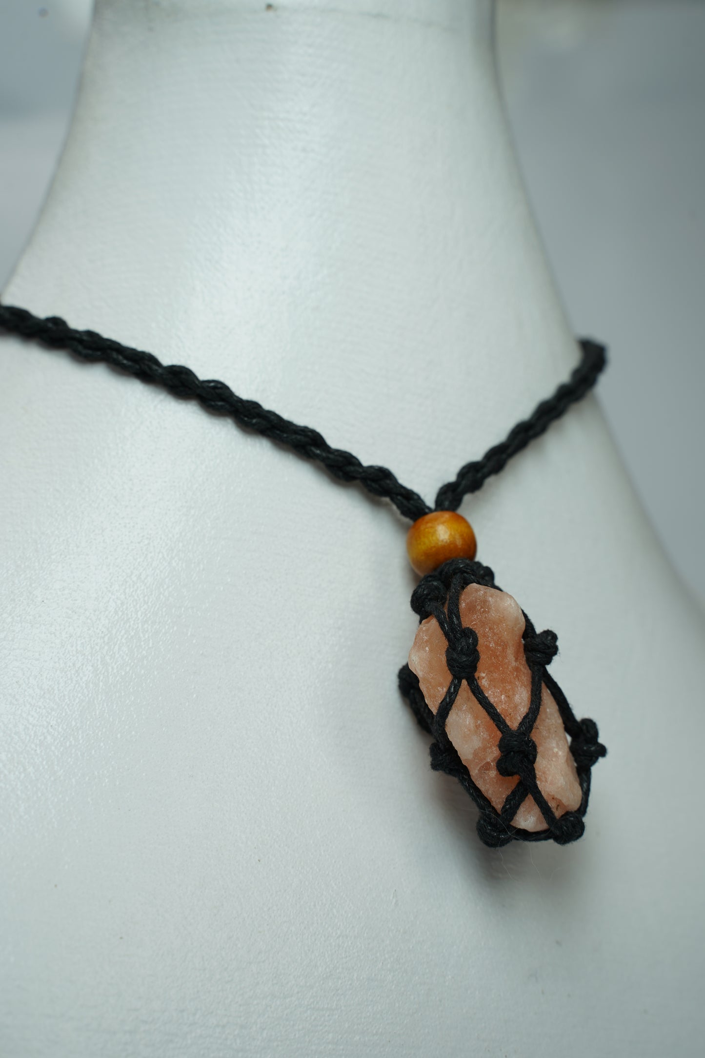 Salt Crystal Pendants Boho Chick with 25-30 inch adjustable Necklace