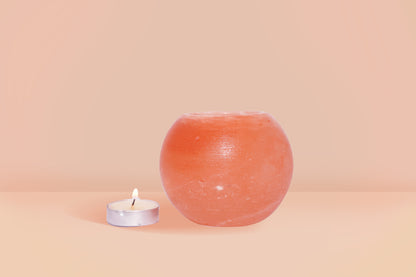 Himalayan Salt Candle Holders – Heart, Ball & Natural Shapes