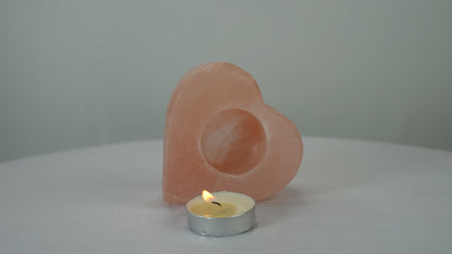 Himalayan Salt Candle Holders – Heart, Ball & Natural Shapes